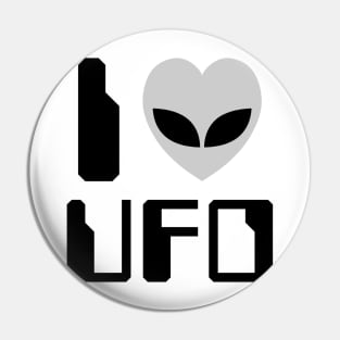 I Heart [Love] UFO Pin