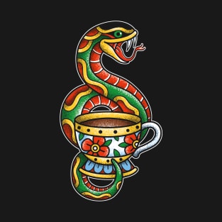 Traditional Snake Tattoo T-Shirt