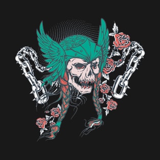 Skull with roses T-Shirt