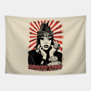 Erykah Badu 80s Retro Vintage Aesthetic Tapestry