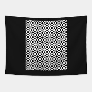 Decorative Black and White Pattern Tapestry