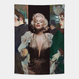 Toulose Lautrec and Maylin Monroe Tapestry