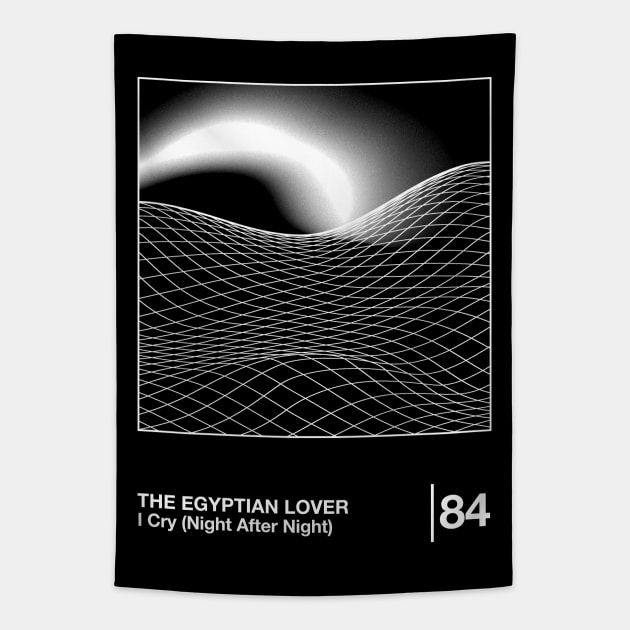 I Cry (Night After Night) / Minimalist Style Graphic Design Tapestry by saudade