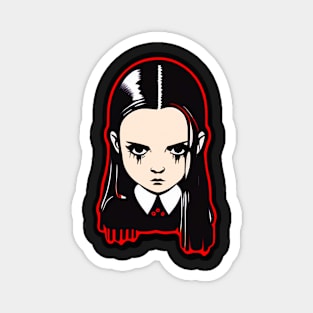 ADDAMS Family, Wednesday-inspired design, Magnet