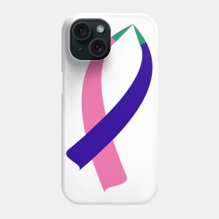 Awareness Ribbon (Thyroid Cancer) Phone Case