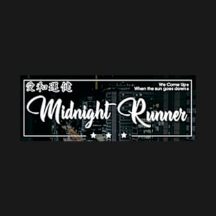 Midnight Runner JDM City Nights Box Japanese Kanji Art T-Shirt