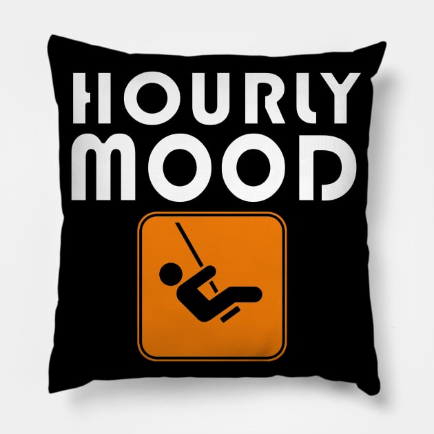 Hourly Mood Swing - Beware! Pillow by KinkPigs