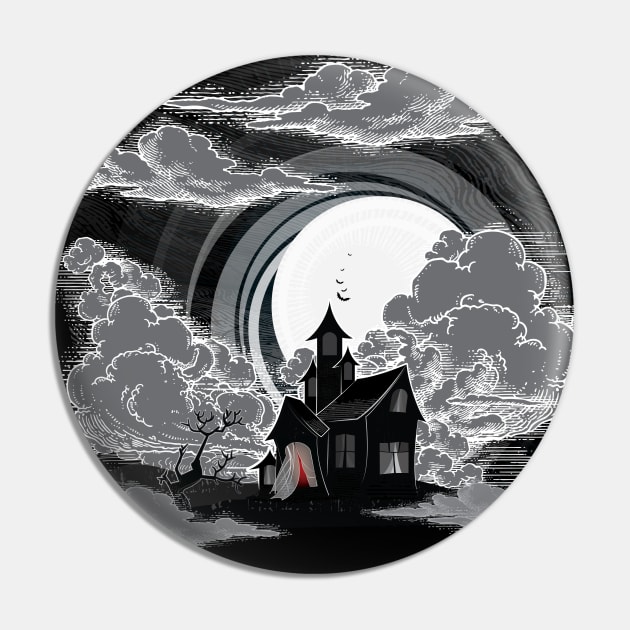 Spooky House Pin by BeCreativeHere