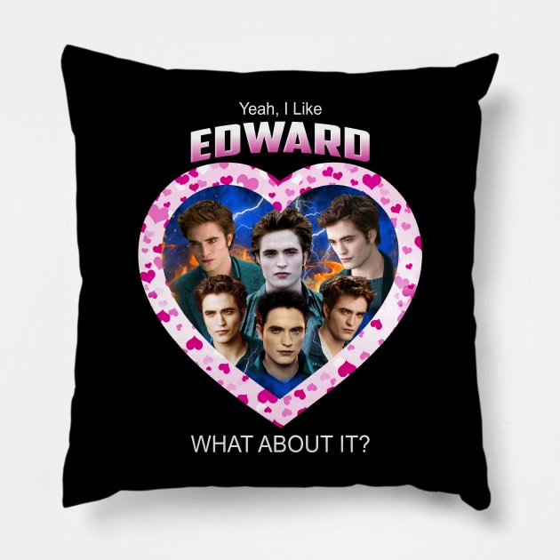 Edward Cullen Robert Pattinson Pillow by Stephensb Dominikn