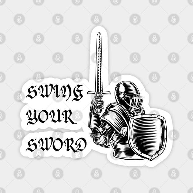 trending t-shirt, swing your sword shirt, swing your sword mike leach t-shirt Magnet by A&A