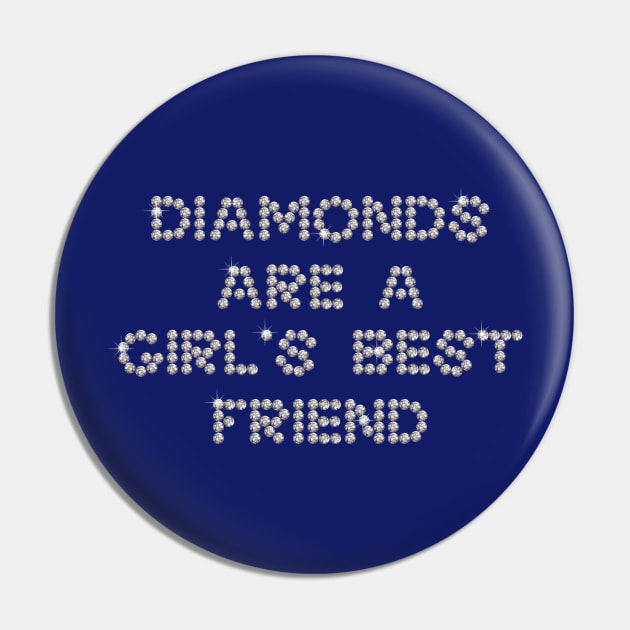 Diamonds are a girl's best friend Pin by ElleNico Art & Design