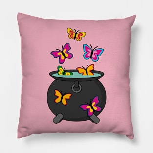 Magical Butterflies from a Cauldron Pillow