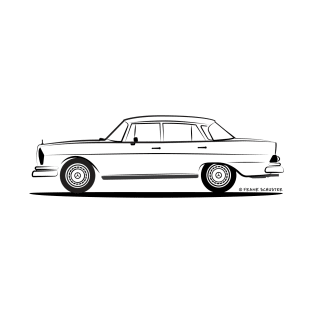 Mercedes Benz 220 SE Heckflosse Fin Tail W112 Sedan T-Shirt