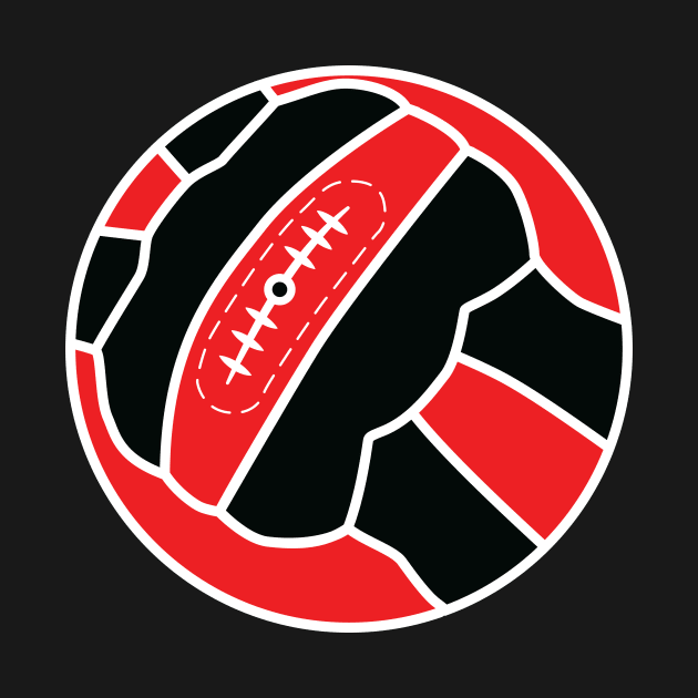 AC Milan Vintage Football by TRNCreative