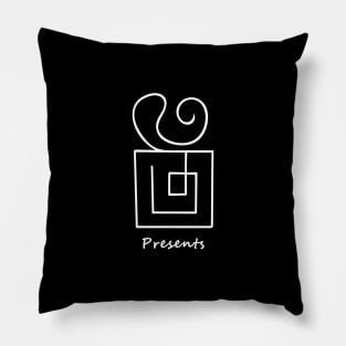 presents for you ( white writting ) Pillow