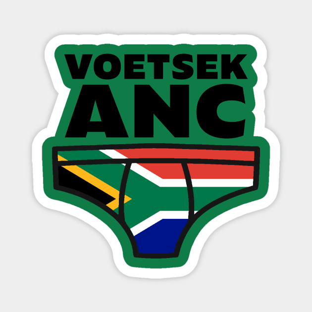 Voetsek ANC Springbok pants Magnet by Arend Studios