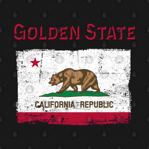 Golden State California Republic Flag by Whites Designs