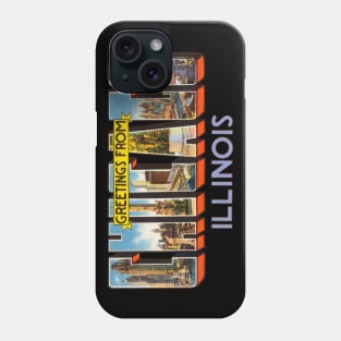 Greetings from Chicago Illinois Phone Case