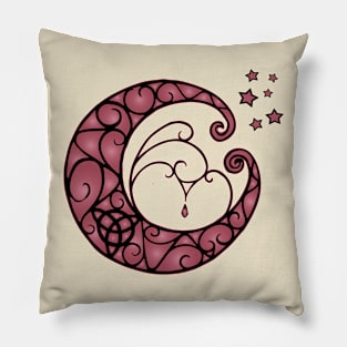 Pink Moon Pillow