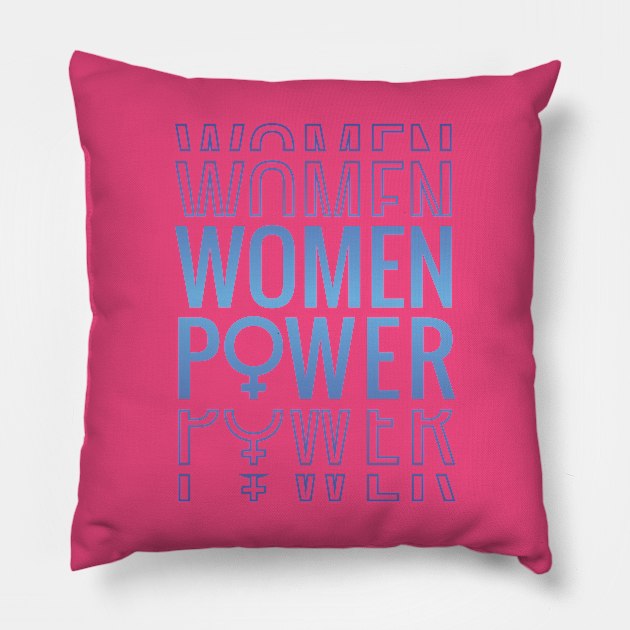 Women Power Design Pillow by Watersolution