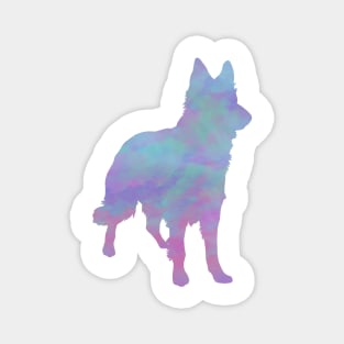 Rainbow Pastel German Shepherd Magnet