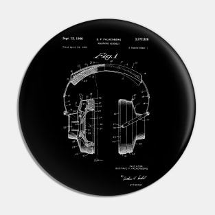 Headphones Patent / Headphones Patent Print, Hi Fi Headphones blueprint Pin