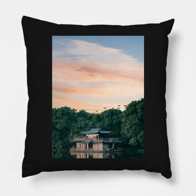 Lake House Pillow by Shaheen01