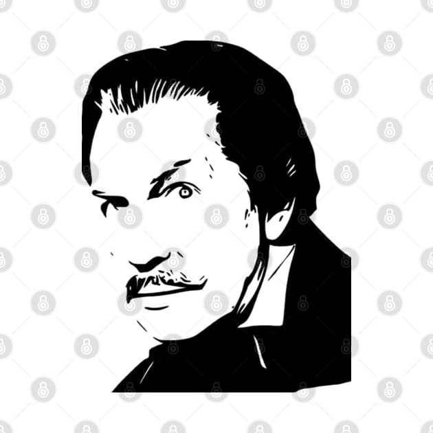 Vincent Price Stencil Artwork by MarkRame