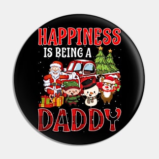 Happiness Is Being A Daddy Christmas Pin