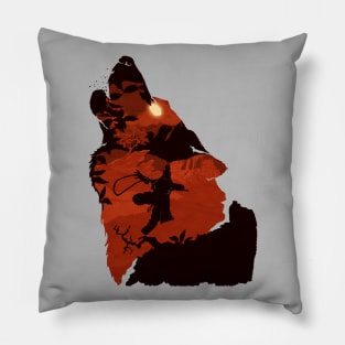 Sekiro - One Armed Wolf (Red) Pillow