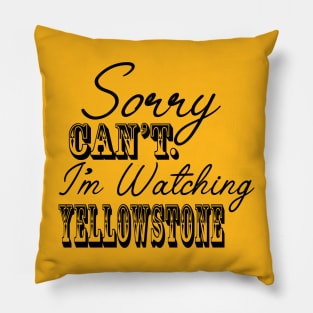 Cute Yellowstone Tshirt Pillow