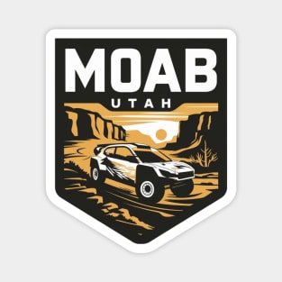 Moab Utah Off Road Rally Car Magnet
