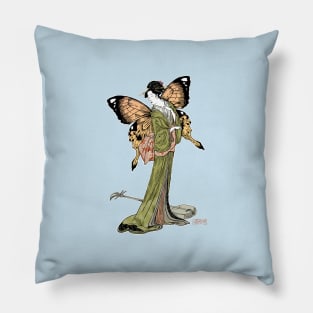 Butterfly Geisha Pillow