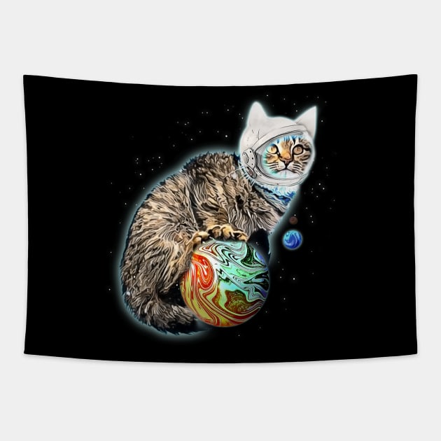 Mashi goes to space Tapestry by dmac