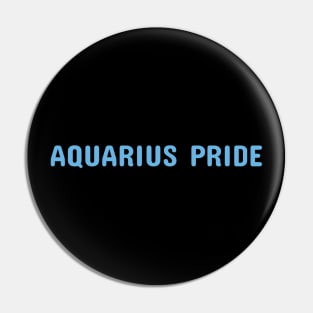 Zodiac Aquarius Pin