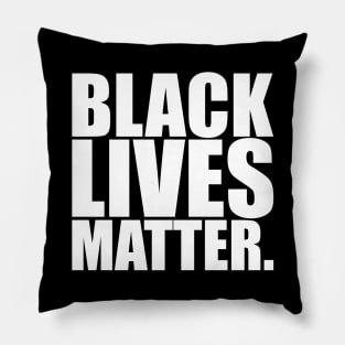 Black Lives Matter Typography Pillow