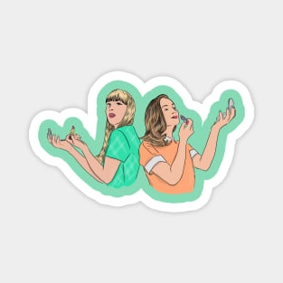 Chanty and Lynx Illustration Magnet