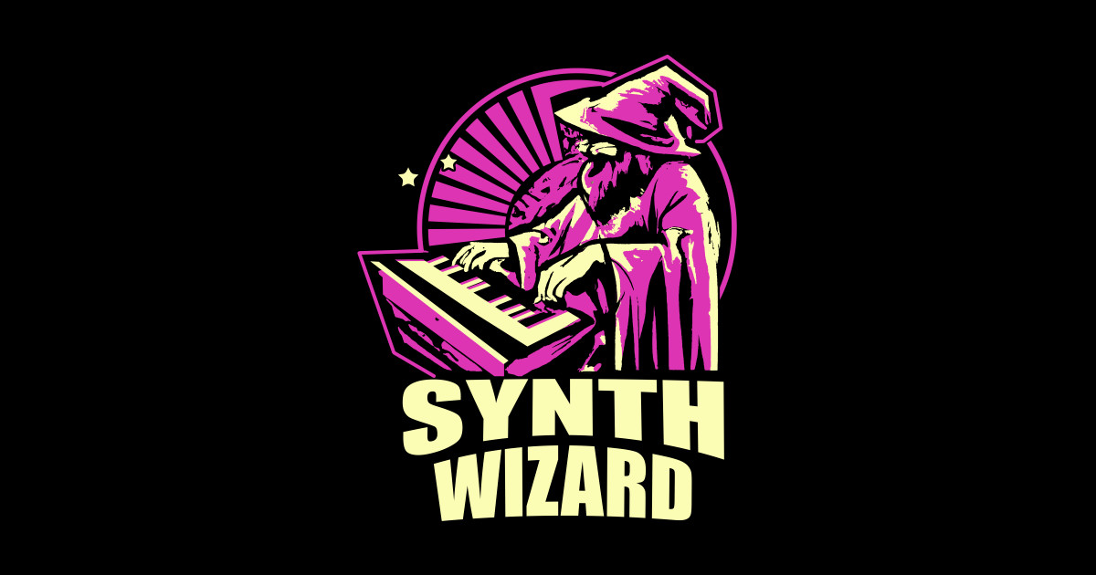 Synth Wizard Synth Wizard Sticker TeePublic