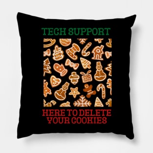 Funny Christmas Tech Support Pillow