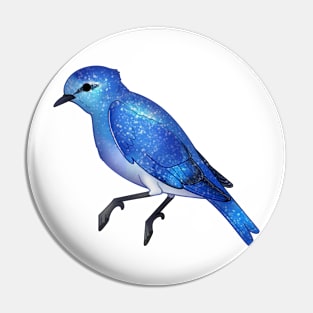 Cozy Mountain Bluebird Pin