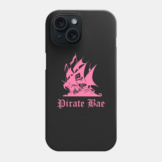 Pirate Bae Phone Case by dumbshirts