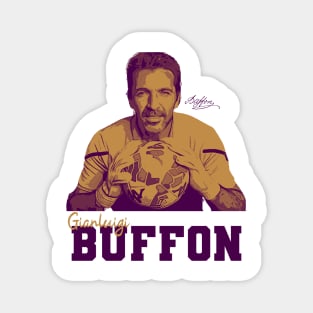 Gianluigi buffon brown vector Magnet