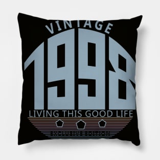 22nd Birthday T-Shirt - Vintage 1998 Pillow