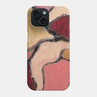 Rose Beige Wine Red Abstract Art Phone Case