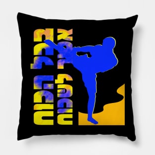 With all the strength - motivational sports Hebrew quote Pillow