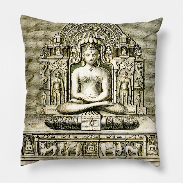 Eastern God Buddha Pillow by Marccelus