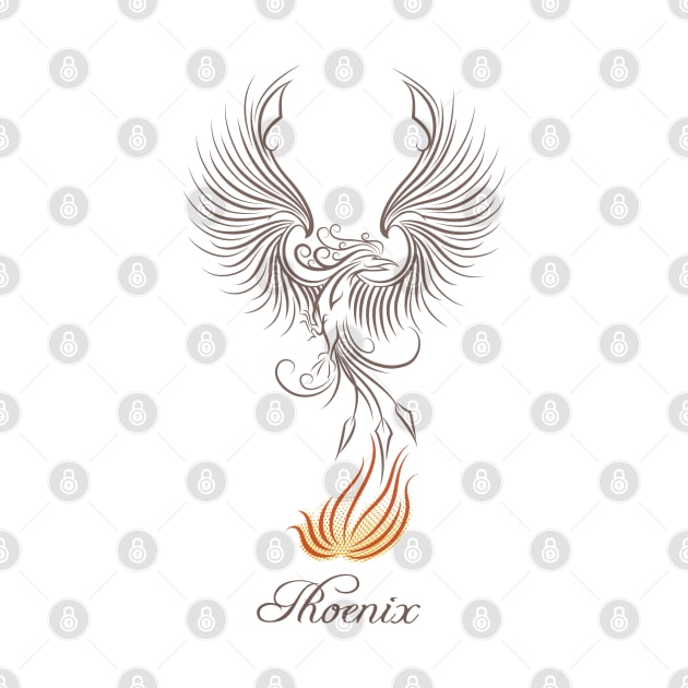 Phoenix Bird Emblem by devaleta