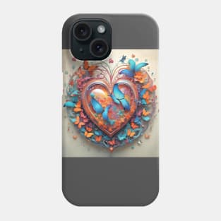 Butterlies heart Phone Case