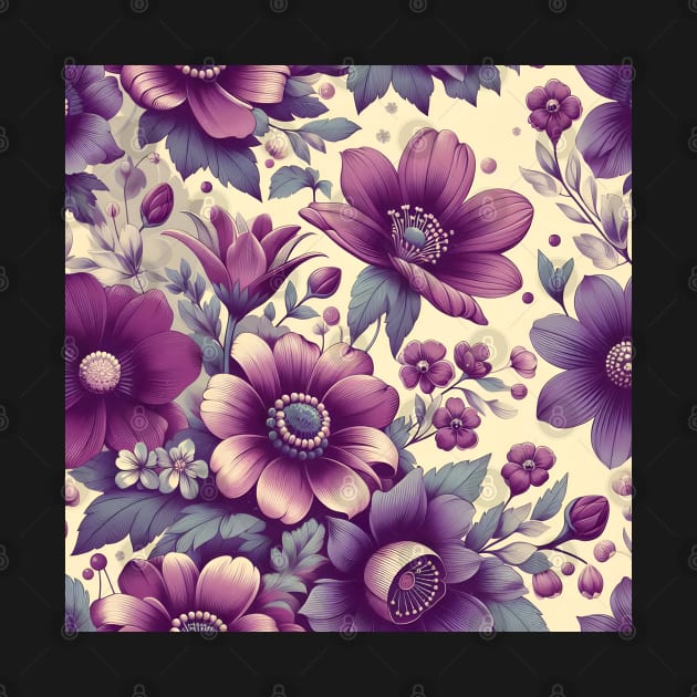 Purple Flowers by Jenni Arts