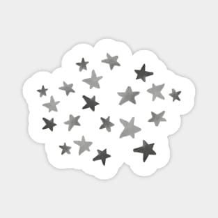 silver watercolor star pack Magnet